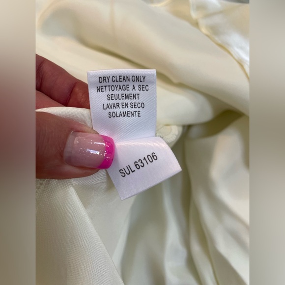 Women’s Elegant BCBGMaxAzria Light Blue Strapless Sequin Dress - Picture 11 of 15